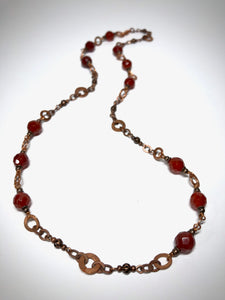 Necklace/Bracelet - Carnelian, Copper