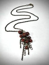 Load image into Gallery viewer, Necklace - Poppy Red Jasper, Brass