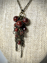 Load image into Gallery viewer, Necklace - Poppy Red Jasper, Brass