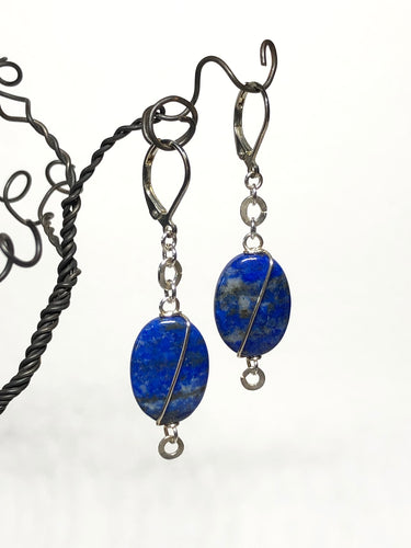 Earrings - Lapis Lazuli, Sterling Silver