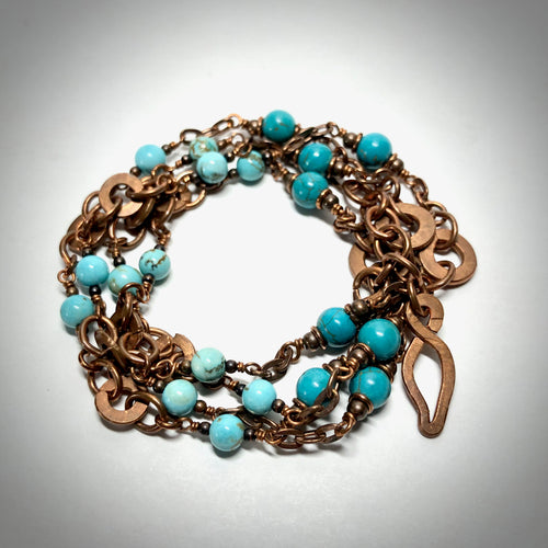 Necklace/Bracelet - Turquoise, Copper